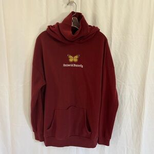 Rue21 Burgundy Boyfriend Hoodie